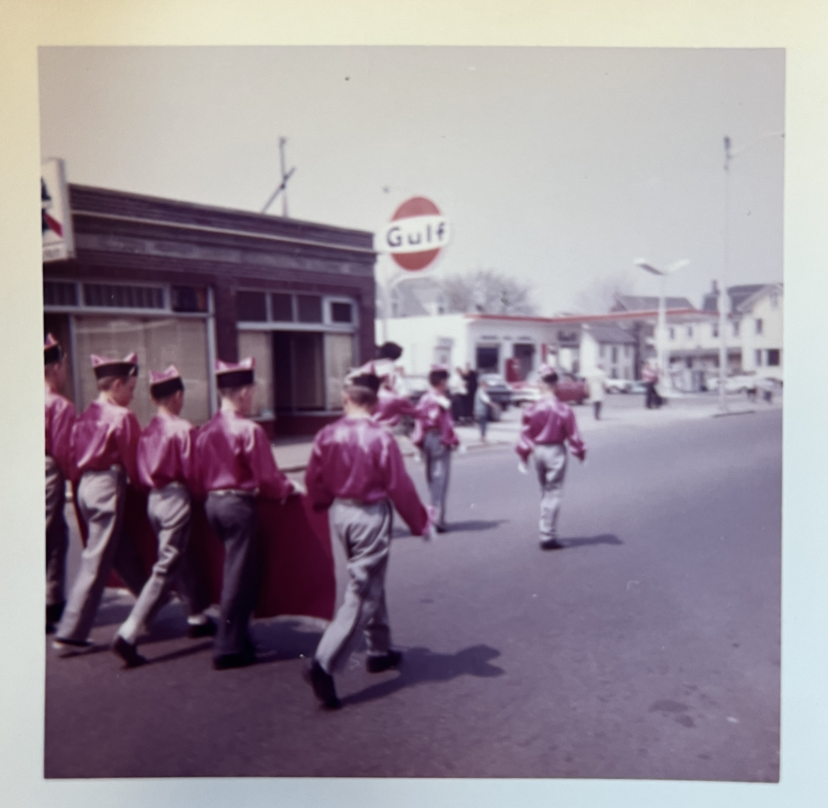 St Mary’s Crusaders parading down Cabot St
