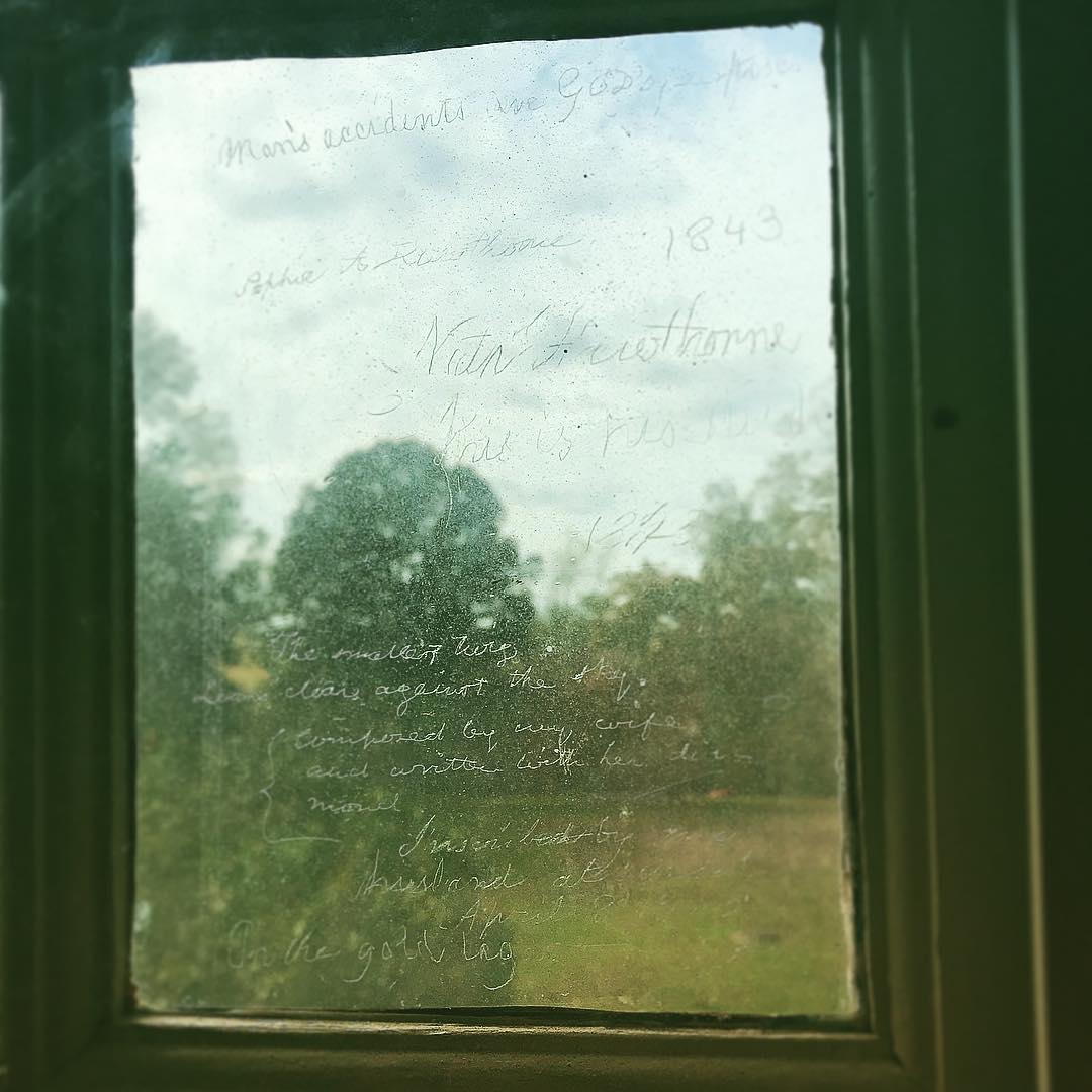 A beautiful and powerful moment in the lives of the Hawthornes captured in simple glass etchings overlooking the back orchard.